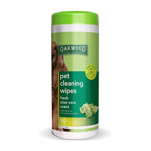 OAKWOOD PET CLEANING WIPES 50 PACK