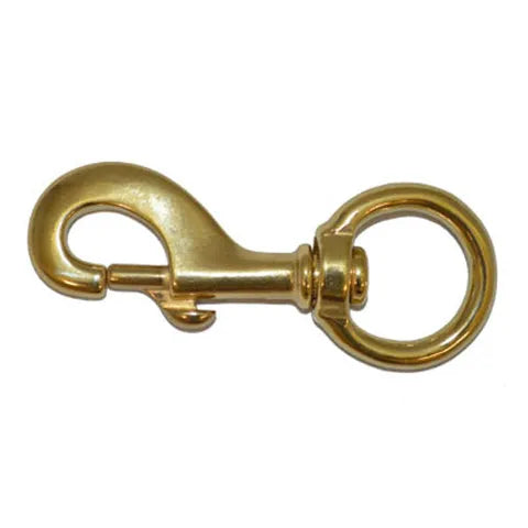 HD BRASS ROUND EYE SWIVEL HOOK