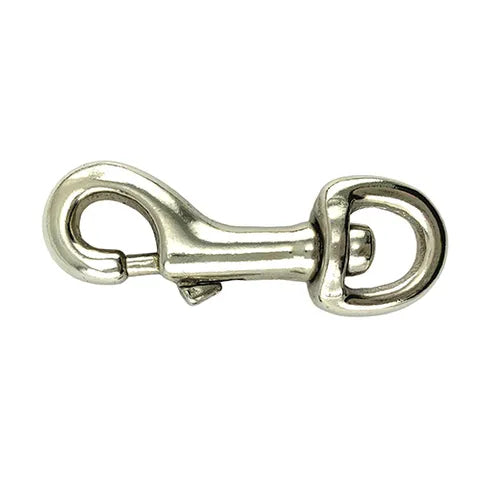 NICKEL ROUND EYE SWIVEL HOOK